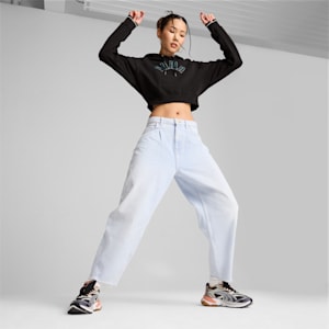 CLASSICS PLAY LOUD Women's Relaxed Hoodie, PUMA Black, extralarge