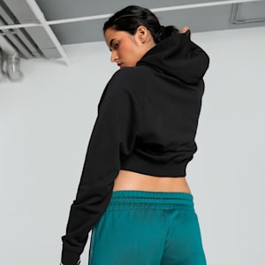 CLASSICS PLAY LOUD Women's Relaxed Fit Hoodie, PUMA Black, extralarge-IND