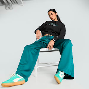 CLASSICS PLAY LOUD Women's Relaxed Fit Hoodie, PUMA Black, extralarge-IND