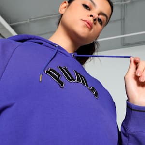 CLASSICS PLAY LOUD Women's Relaxed Fit Hoodie, Lapis Lazuli, extralarge-IND
