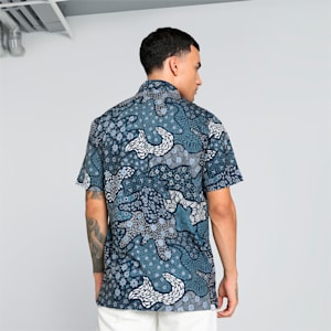 CLOUDSPUN Bloom Camo Men's Golf Polo, Deep Navy-Filtered Ash, extralarge-IND