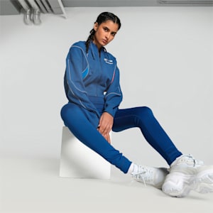 BMW M Motorsport Women's Relaxed Fit Sweat Jacket, Pro Blue-M color, extralarge-IND