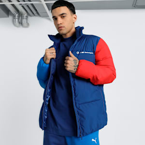 BMW M Motorsport Men's Puffer Jacket, Pro Blue-M Color, extralarge-IND