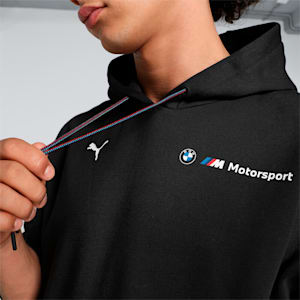 BMW M Motorsport Fleece Men's Relaxed Fit Hoodie, PUMA Black, extralarge-IND