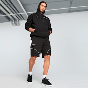 BMW M Motorsport Fleece Men's Relaxed Fit Hoodie, PUMA Black, extralarge-IND