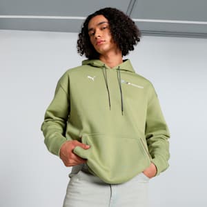 BMW M Motorsport Fleece Men's Relaxed Fit Hoodie, Calming Green, extralarge-IND