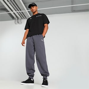 BMW M Motorsport Men's Relaxed Fit Fleece Pants, Galactic Gray, extralarge-IND