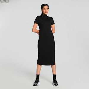 BMW M Motorsport Women's Slim Fit Dress, PUMA Black, extralarge-IND