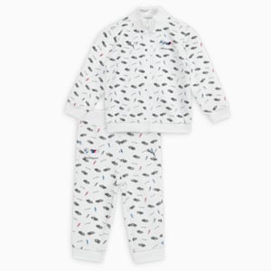 BMW M Motorsport 2-Piece Toddlers' All-Over Print Jogger Set, PUMA White, extralarge