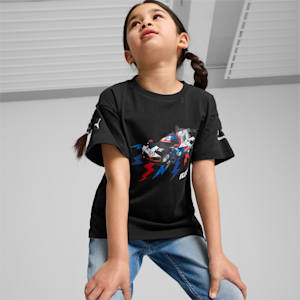 BMW M Motorsport Kid's Relaxed Fit Tee, PUMA Black, extralarge-IND