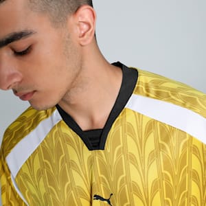 Football Nostalgia Relaxed Fit Long Sleeve Jersey, Fresh Pear-AOP, extralarge-IND