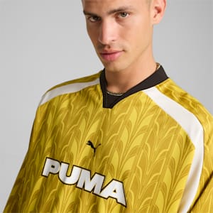 PUMA Men's Long Sleeve Soccer Jersey, Fresh Pear-AOP, extralarge