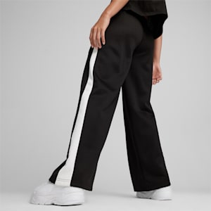 Pants de pista para mujer de tiro bajo T7, PUMA Black, extralarge