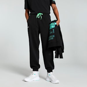 Mercedes-AMG Petronas F1® Neon Energy Men's Relaxed Fit Motorsport Sweatpants, PUMA Black, extralarge-IND