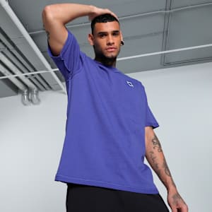 Pivot Men's Relaxed Fit Basketball Tee, Lapis Lazuli, extralarge-IND