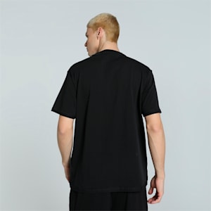Pivot Men's Relaxed Fit Basketball Tee, PUMA Black, extralarge-IND