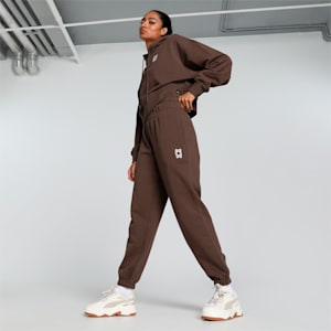 Pivot Basketball Women's Relaxed Fit Sweat Pants, Espresso Brown, extralarge-IND