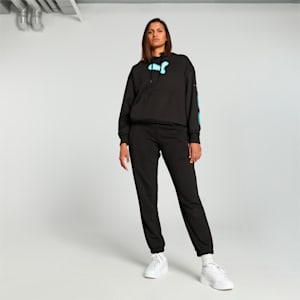 Pivot Basketball Women's Relaxed Fit Sweat Pants, PUMA Black, extralarge-IND