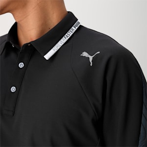 メンズ ゴルフ PF ストレッチ ハイブリッドネック 半袖 ポロシャツ, PUMA Black, extralarge-JPN