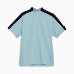 メンズ ゴルフ PF ストレッチライン テックカット モックネック 半袖 シャツ, Turquoise Surf, extralarge-JPN