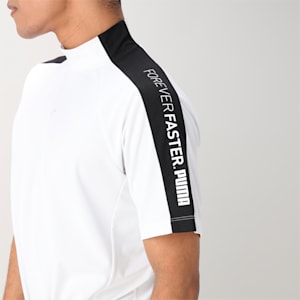 メンズ ゴルフ PF ストレッチライン テックカット モックネック 半袖 シャツ, White Glow, extralarge-JPN