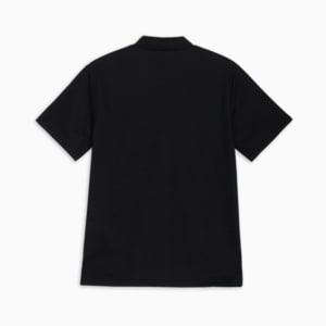 メンズ ゴルフ ストレッチ カノコ PGロゴ モックネック 半袖 シャツ, PUMA Black, extralarge-JPN