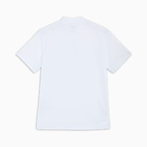 メンズ ゴルフ ストレッチ カノコ PGロゴ モックネック 半袖 シャツ, White Glow, extralarge-JPN