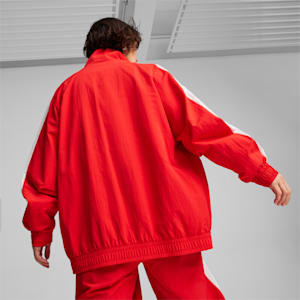 ユニセックス T7 オーバーサーイズ ウーブン トラックジャケット, For All Time Red, extralarge-JPN