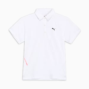 ウィメンズ ゴルフ パフォーマンス ストレッチ テックカット  半袖 ポロシャツ, White Glow, extralarge-JPN