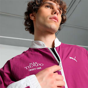 PUMA x MÁS TIEMPO Men's Relaxed Fit Track Top, Magenta Gleam, extralarge-IND