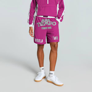 PUMA x MÁS TIEMPO Men's Relaxed Fit Shorts, Magenta Gleam, extralarge-IND