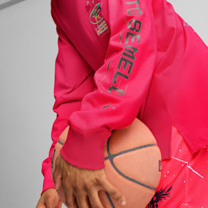 PUMA x LAMELO BALL 1Love Men's Long Sleeve Basketball Tee, Pink Alert, extralarge
