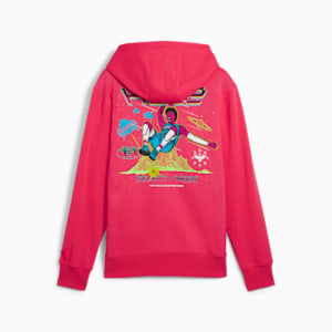 PUMA x LAMELO BALL 1Love Full-Zip Basketball Hoodie Men, Pink Alert, extralarge