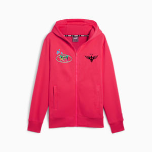 PUMA x LAMELO BALL 1Love Full-Zip Basketball Hoodie Men, Pink Alert, extralarge