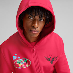 Sudadera Hombre MELO 1Love Full-Zip, Pink Alert, extralarge