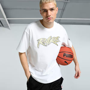 Melo 50th Men's Oversized Fit Basketball Tee, PUMA White, extralarge-IND