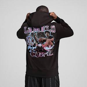 Sudadera de baloncesto con capucha para hombre PUMA x LAMELO BALL Iridescent Hornets, PUMA Black, extralarge