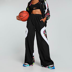 STEWIE TOKYO Women's Basketball Track Pants, PUMA Black-AOP, extralarge-IND