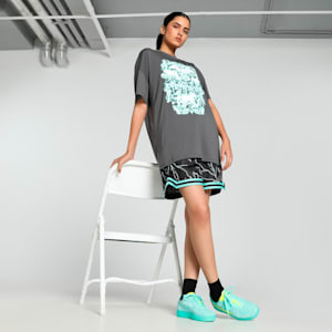 PUMA HOOPS x HARRY POTTER™ Women's Oversized Basketball Tee, Shadow Gray, extralarge-IND