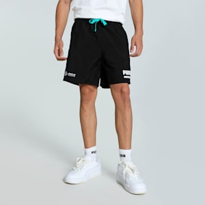 Mercedes-AMG Petronas Motorsport x MDJ Men's Woven Shorts, PUMA Black, extralarge-IND