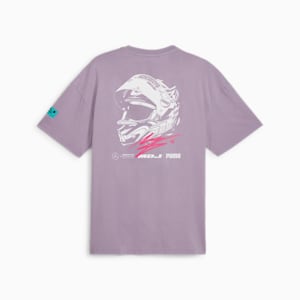 Camiseta gráfica Mercedes-AMG Petronas F1® Team x Mad Dog Jones I para hombre, Pale Plum, extralarge