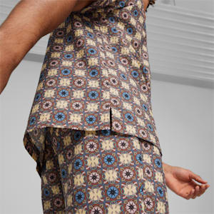 CLASSICS Short Sleeve Unisex Woven Shirt, Brown Mushroom, extralarge-IND