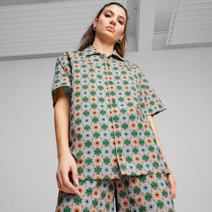 CLASSICS Short Sleeve Woven Shirt, Archive Green, extralarge-IND