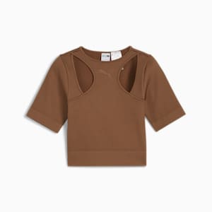 DARE TO Women's MUTED MOTION Tee, Brown Mushroom, extralarge