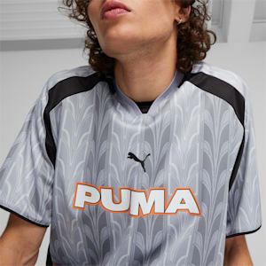 PUMA AOP Soccer Jersey, Silver Mist, extralarge