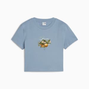ウィメンズ グラフィックス フルーティ プーマ 半袖 Tシャツ, Zen Blue, extralarge-JPN