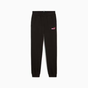 ESS+ Logo Big Kids' Sweatpants, PUMA Black, extralarge