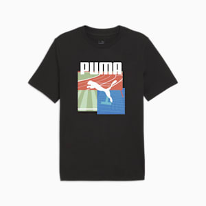 メンズ グラフィックス サマースポーツ 半袖 Tシャツ 2, PUMA Black, extralarge-JPN