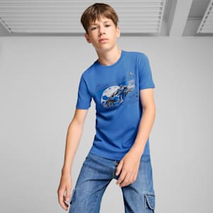 PUMA x ROCKET LEAGUE Big Kids' Tee, Hyperlink Blue, extralarge