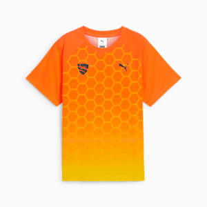 PUMA x ROCKET LEAGUE Big Kids' All-Over Print Tee, Flame Flicker, extralarge